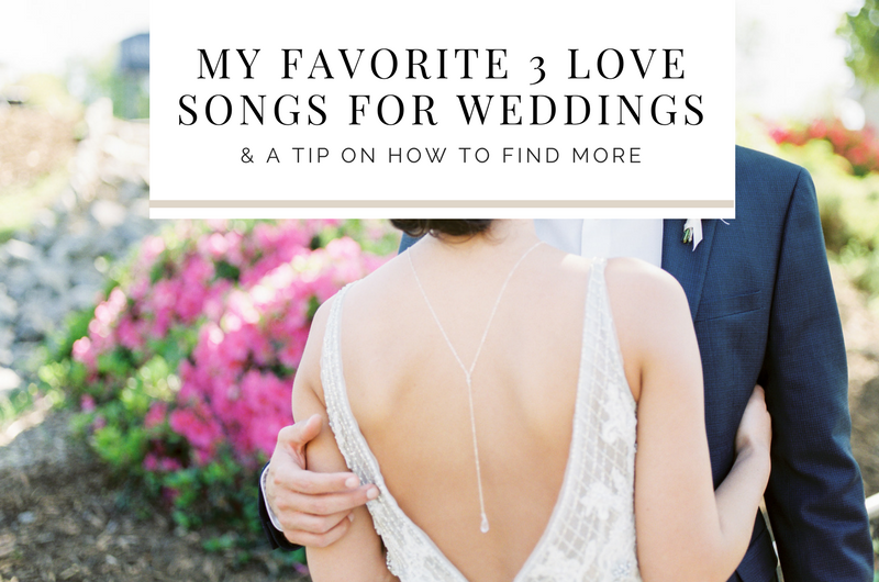 tip for finding good love songs for weddings
