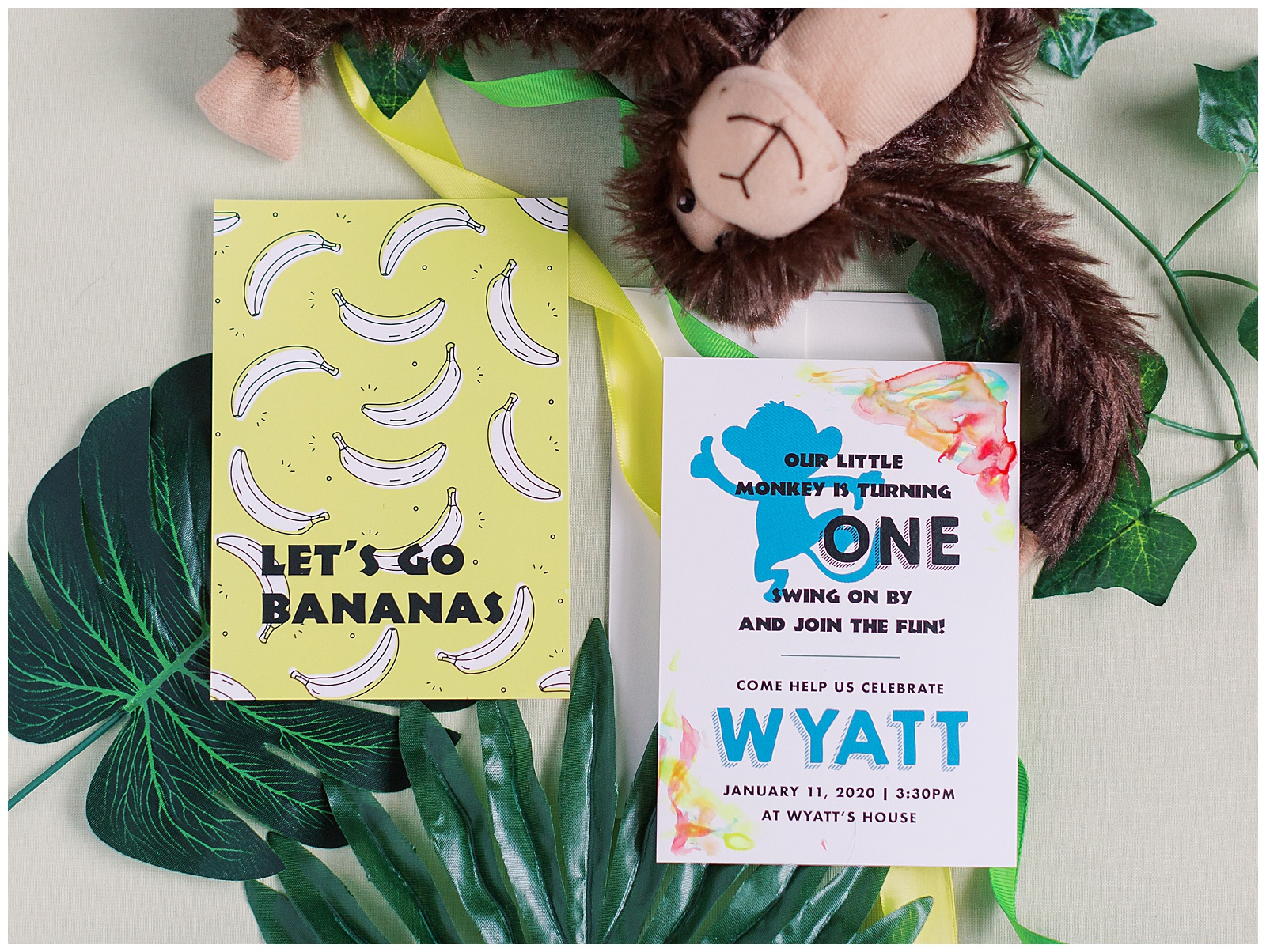 Let's Go Bananas, Wyatt's First Birthday Party Decorations